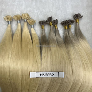 Última Venta Caliente Leshine Suelto Pelo <span class=keywords><strong>de</strong></span> Onda Profunda <span class=keywords><strong>Europa</strong></span> Cutícula Alineada <span class=keywords><strong>Punta</strong></span> en U Doble Dibujado Ruso Pre-Bonded Cabello Sin Procesar - Product Image 6