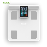 Báscula Corporal de Alta Calidad con 8 Electrodos y Pantalla Grande, con Asa para Medir Grasa Corporal Inteligente