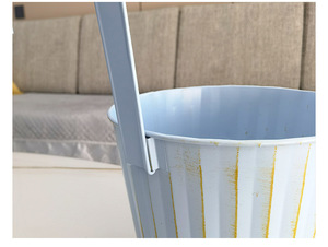 Small Metal Rectangular Hanging Bucket Detachable and Holes Bottom <b>Flower</b> Growing Pot Wedding Display Plant - Product Image 2