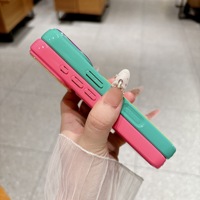 Coque pour iPhone 18 Pro, nouvelle coque de téléphone tendance en acrylique avec blocs de couleur arc-en-ciel pour iPhone 18 17 16 Pro Max, coque de protection pour téléphone