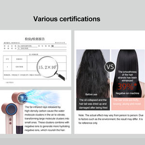 Sèche-cheveux <span class=keywords><strong>le</strong></span> <span class=keywords><strong>plus</strong></span> <span class=keywords><strong>petit</strong></span> pour les cheveux Sèche-cheveux électrique professionnel Salon Sèche-cheveux haute vitesse Portable mini Sèche-cheveux à ions négatifs - Product Image 6