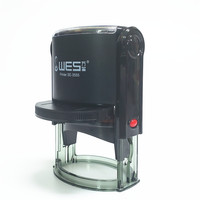 Carimbo Automático WES SE-3555, Máquina de Impressão de Carimbo de Borracha com Estampagem a Quente