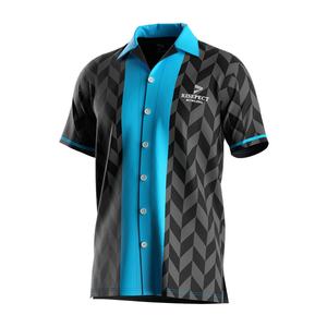 Camiseta Deportiva de Alta Calidad para Hombre, Sublimada, de Poliéster, con Botones, Estilo Bowling, Informal - Product Image 1