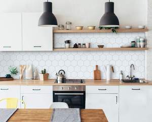 Accesorios de Decoración para Construcción, Azulejos de Pared de Ladrillo Negro Autoadhesivos, Revestimiento de Pared 3D para Cocina - Product Image 4