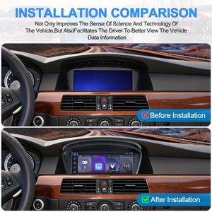 Autoradio NaviHua avec système Linux, CarPlay sans fil, lecteur DVD, GPS pour BMW Série 5 E60 E61 E62 E63 E64 2009-2010 CIC - Product Image 4