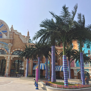 Palmier Palmier Artificiel en Plastique de <span class=keywords><strong>3</strong></span> à 12 Mètres de Hauteur, Décoration d'Extérieur - Product Image 1