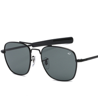 Lunettes de soleil optiques américaines classiques Lunettes de soleil noires de haute qualité Designer Sport Fashion avec cadre en plastique