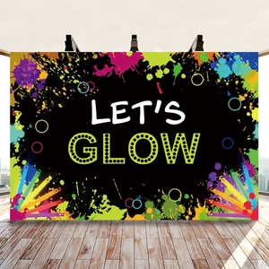 Meistverkaufter 80x120cm Farbenfroher Graffiti-Geburtstagsparty-Dekorationshintergrund Fotografie-Hintergrundtuch - Product Image 2