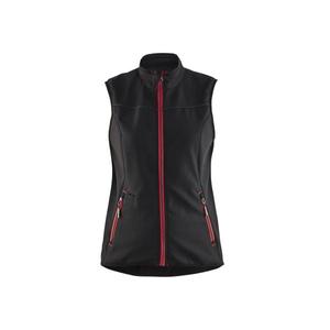 BLAKLADER - 385125169956XL Chaleco Softshell Mujer Negro/Rojo-EAN 7330509647769 CHAQUETAS DE TRABAJO CHAQUETAS SOFTSHELL DE VERANO - Product Image 1