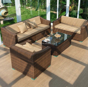 Venta caliente a prueba de agua y protector solar Rattan <span class=keywords><strong>Terraza</strong></span> Jardín Hotel Habitación soleada Sofá al aire libre - Product Image 6