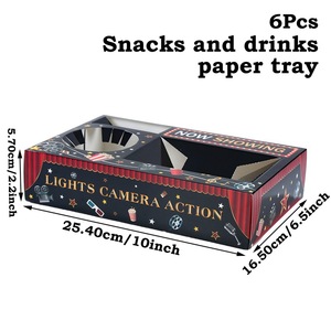 Set Decorativo per Festa <span class=keywords><strong>a</strong></span> <span class=keywords><strong>Tema</strong></span> Calcio con Scatole per Popcorn e Snack, Decorazione da Tavola - Product Image 6
