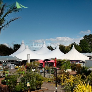 Tòa nhà mái hình không đều cho nhà hàng triển lãm thương mại cấu trúc màng căng cảnh quan ngoài trời - Product Image 3