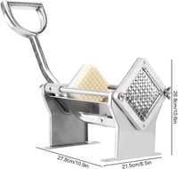 JG-02 Horizontale Handmatige Aardappel Cutter Fruit Groente Snijmachine Commerciële Franse Fry Cutter