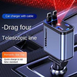 Starry Ambient <b>Light</b> with <b>USB</b> Charging Ports Decorative LED <b>Night</b> <b>Light</b> & Dual-Port Fast Charging Bedroom Desk Car Gift - Product Image 2