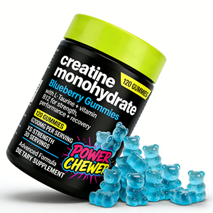 Gomitas de Creatina Monohidrato de Alta Potencia 5000mg con Taurina y Vitamina B12 para Fuerza Muscular, Potencia y Recuperación Post-Entrenamiento - Product Image 2