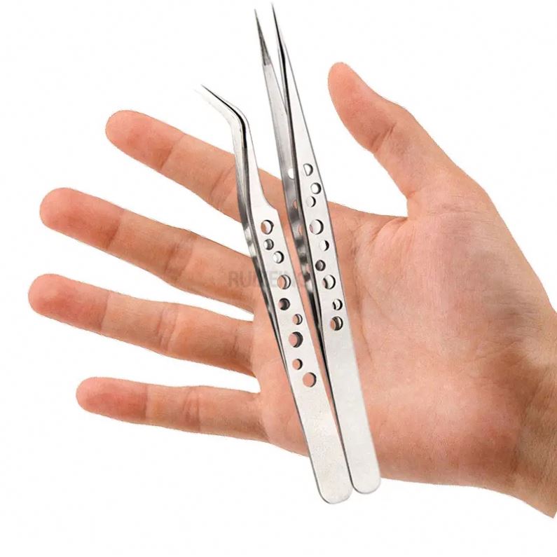 Industrial Tweezers Electronics An-stac Curved Straight P Precision Stainless DIY Hand Tools Sets Ps Phone Repair