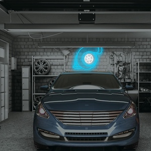 ป้ายไฟนีออนเทอร์โบแอลอีดีป้ายโรงรถไฟนีออนสำหรับผู้ชายถ้ำโรงรถซ่อมร้านค้าและสถานที่อื่นๆที่คล้ายกัน - Product Image 5