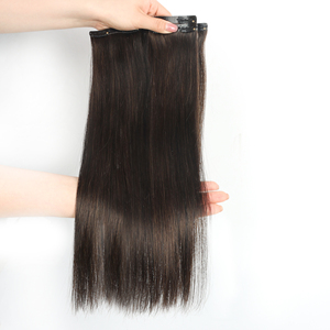 Extension per Capelli a Clip Invisibili in Veri Capelli Umani 100% Remy Vergini Naturali Lunghi e Lisci - Product Image 6