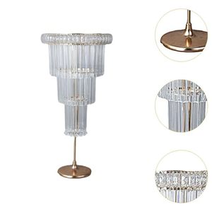 Support à fleurs de qualité supérieure pour la décoration de table d'hôtel ou de maison, en cristal doré et acrylique, idéal pour les centres de table de mariage - Product Image 4