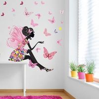 Décoration de stickers muraux de fille Beatuiful populaire