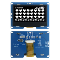 Módulo de Pantalla OLED Goldenmorning de 2.42 Pulgadas, Conector de Montaje de 4 Pines, Interfaz I2C, Blanco, SSD1309 128x64, Fabricante Original