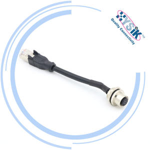 Высокоскоростной Кабельный разъем M12 Ethernet, 8-контактный D-код IP68, совместимый с PROFINET/EtherCA - Product Image 6