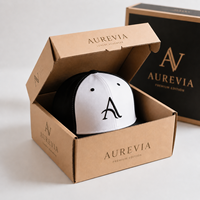 Cajas de Papel Reciclado para Sombreros de Béisbol con Laminación Brillante y Mate con Recubrimiento UV