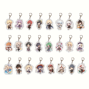 Llaveros Acrílicos de 5.5cm en 29 Colores, con Diseño de Amber, Kaeya, Alberch y Barbara, para los Fans de Genshin Impact, como Regalo - Product Image 1