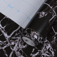 Film vinyle PVC imitation marbre et granit blanc et noir, prix usine Jinyi, pas cher, pour la décoration murale de la maison.