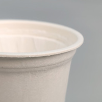 Tasses biodégradables de capsule de café de pulpe de canne à sucre tasses jetables écologiques compostables boissons de café durables de catégorie comestible