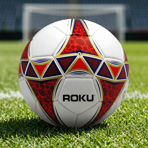 Balón de Fútbol Personalizable de Alta Calidad y Durabilidad OEM ODM, Material de PU y Cuero, para Entrenamiento de Adultos, con Logotipo Impreso - Product Image 3