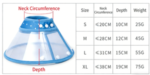 Collar Protector Ajustable para Perros y Gatos, de Plástico con Borde Suave, Anti-Mordidas, para la Recuperación de Heridas - Product Image 6