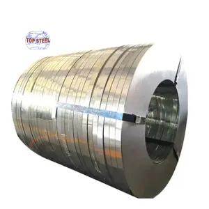 Yüksek kalite 0.8mm 65mn c75 bahar şerit soğuk haddelenmiş sıcak daldırma galvanizli Gi çelik Metal şerit çelik kayış fiyat