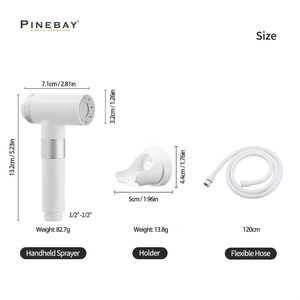 PINEBAY роскошный мастер для ванной комнаты, магнитный пластиковый портативный ручной набор для биде - Product Image 4