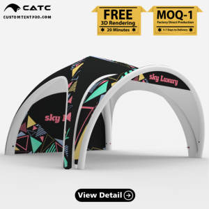 Tente gonflable pour événements de qualité commerciale CATC, imperméable |   Tente publicitaire d'extérieur personnalisée certifiée CE pour entreprises - Product Image 1
