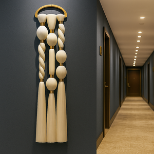 Boho Textile Fil Tissé Sphéricité Boule Macramé Bulle Tenture Art Design Décoration de La Maison Décoration Murale De <span class=keywords><strong>Luxe</strong></span> pour Salon - Product Image 1