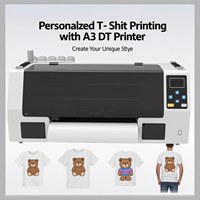 MTcolor 2025 Mini A3 satu kepala DTF Desktop Printer Inkjet untuk kaus kulit Pet Film pencetakan dimensi A4