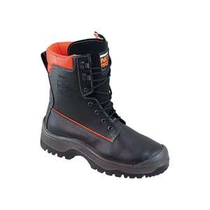 Botte de sécurité forestière NoRisk taille 43 cuir de vache noir/orange S3 SRC EN ISO 20345 / EN ISO 17249 - Product Image 1