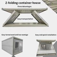 Maison préfabriquée pliable modulaire portable, conteneur pliable