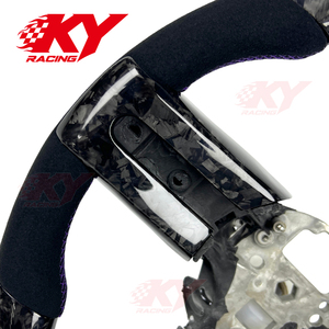 Accessoires intérieurs de voiture, volant de course personnalisé en fibre de carbone pour Ford Mustang GT Shelby Cobra GT500 2004-2010 - Product Image 2