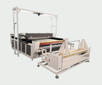 Machine de découpe laser CO2 1630 à alimentation automatique par positionnement de caméra pour tissus en rouleau