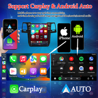 Radio Estéreo para Fortuner Hilux Revo con GPS Integrado, CarPlay, Mirror Link, Reproductor MP3, Audio de Alta Resolución, DSP, Cámara de Reversa Dividida, USB, para el Tablero