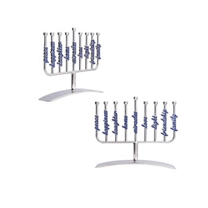 Candelabro Menorah Personalizado del Templo de Jerusalén, de Metal, con 9 Ramificaciones, 10 Pulgadas de Alto, <span class=keywords><strong>Israel</strong></span> - Product Image 5