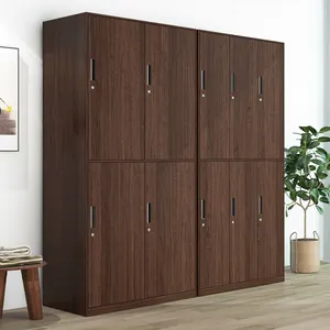 Armoire en métal, bureau scolaire, salle de sport, chambre à coucher, 6 portes, armoire de rangement en acier pour employés, industrielle avec 1 étagère