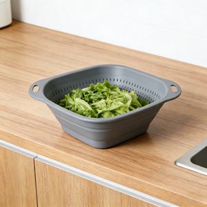 Colador de Cocina para Frutas y Verduras, Cesta Coladora Plegable con Asas Extensibles - Product Image 3