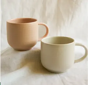 Wholesale New Design Eco-friendly Custom Minion Matte Glaze Nordic Ceramic Tea Coffee Mug With Logo