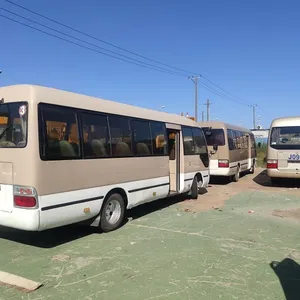 TOYOTA second hand city bus COASTER in low running hours low running distance original Japanese car