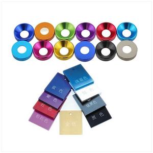 Arandelas de Aluminio de Alta Calidad Multicolores, Modelos <span class=keywords><strong>M2</strong></span>, <span class=keywords><strong>M2</strong></span>.5, M3, M4, M5, M6, M8, Tornillos de Cabeza Plana y Cabeza Redonda - Product Image 4