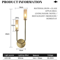 Lampe murale LED moderne pour la décoration de la chambre à coucher, du salon, du couloir, du restaurant, éclairage d'ambiance