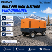 Compresseur d'air à vis diesel mobile portable, fournisseur de premier plan en Chine, pour machine de forage en fond de trou